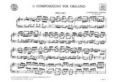 11 Composizioni (Sonate e Fughe) von Giovanni Battista Martini 