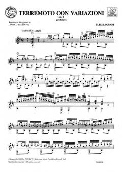 Terremoto Con Variazioni Op. 1 (Tagliavini von Luigi Legnani 