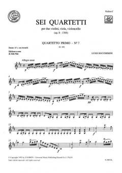 Sei Quartetti Op. 8 (G 165/170) von Luigi Boccherini 