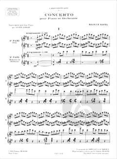 Concerto En Sol 2 Pianos von Maurice Ravel 
