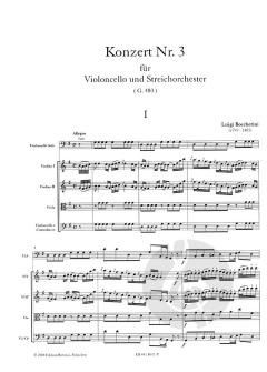 Konzert Nr. 3 G-Dur (G. 480) von Luigi Boccherini 