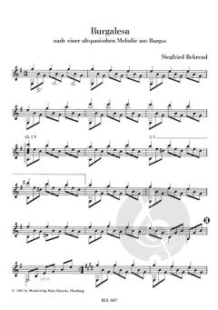 Burgalesa nach einer altspanischen Melodie aus Burgos von Siegfried Behrend 