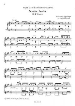 Sonate A-Dur von Wolff Jakob Lauffensteiner 