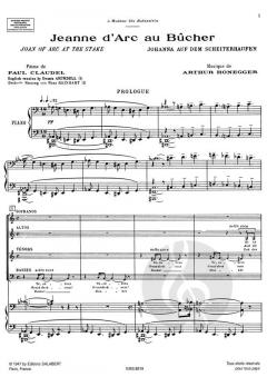 Jeanne D'arc Au Bucher pour Choeru Mixte, Choeur (Arthur Honegger) 