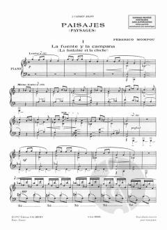 Paisajes Vol.1 Piano von Federico Mompou 