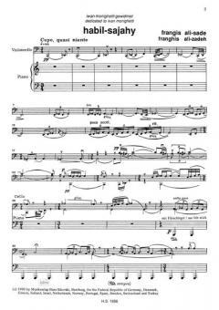Habil-sajahy von Frangis Ali-Sade für Violoncello und Klavier im Alle Noten Shop kaufen