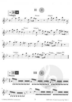 Konzert g-moll (Der Sommer) von Antonio Vivaldi für Violine, Streicher und Basso continuo op. 8 Nr. 2, RV 315 (aus: Die vier Jahreszeiten) im Alle Noten Shop kaufen