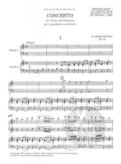 Konzert Nr. 2 op. 102 von Dmitri Schostakowitsch für Klavier und Orchester im Alle Noten Shop kaufen