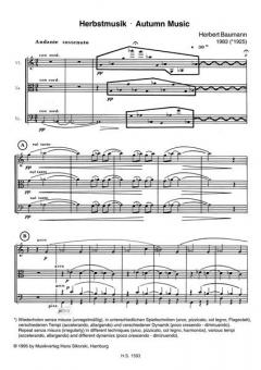 Herbstmusik von Herbert Baumann für Streichtrio im Alle Noten Shop kaufen