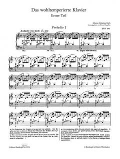 Das Wohltemperierte Klavier Band 1 von Johann Sebastian Bach im Alle Noten Shop kaufen
