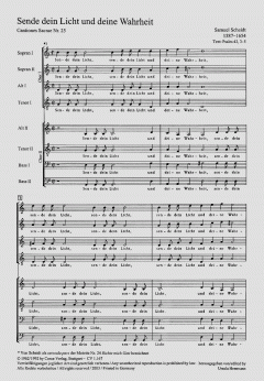 Sende dein Licht und deine Wahrheit (Samuel Scheidt) 
