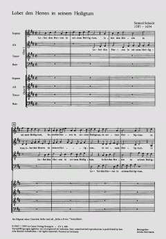 Lobet den Herrn in seinem Heiligtum (Samuel Scheidt) 