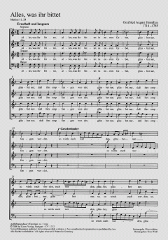 Alles, was ihr bittet (Gottfried August Homilius) 