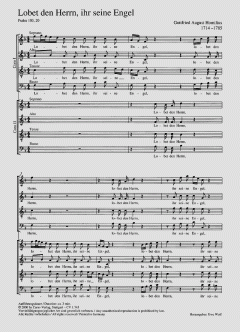 Lobet den Herrn, ihr seine Engel (Gottfried August Homilius) 
