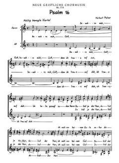 Bewahre mich, Gott, denn ich traue auf von Herbert Peter (Download) 
