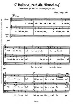 O Heiland, reiss die Himmel auf von Lothar Graap (Download) 