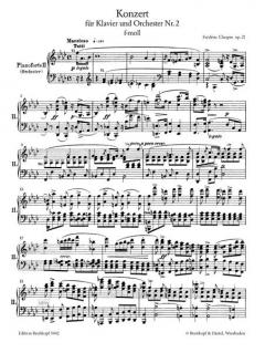 Klavierkonzert Nr. 2 f-moll op. 21 von Ignaz Friedman im Alle Noten Shop kaufen