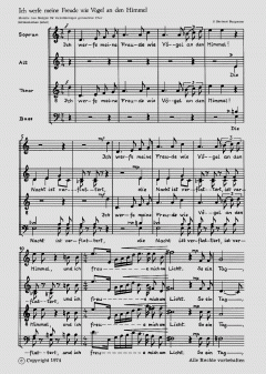 Ich werfe meine Freude wie Vögel von J. Hartmut Burgmann (Download) 