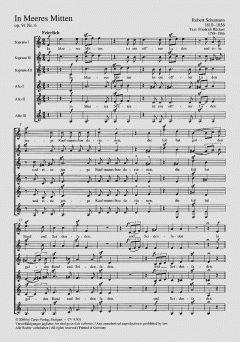 In Meeres Mitten op. 91/6 von Robert Schumann (Download) 