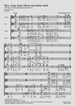 Herr, neige deine Ohren op. 173 (Knut Nystedt) 