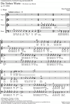Die Sieben Worte Jesu am Kreuz op. 171 (Knut Nystedt) 