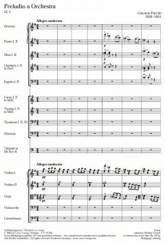 Preludio a Orchestra SC1 von Giacomo Puccini (Download) 