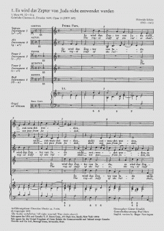Es wird das Zepter von Juda SWV369 von Heinrich Schütz (Download) 