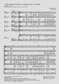 Viel werden kommen von Morgen und von Abend SWV375 (Heinrich Schütz) 