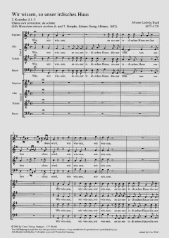 Wir wissen, so unser irdisches Haus (Johann Ludwig Bach) 