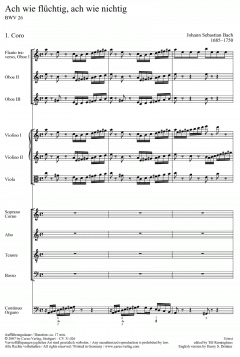 Ach wie flüchtig, ach wie nichtig von Johann Sebastian Bach (Download) 