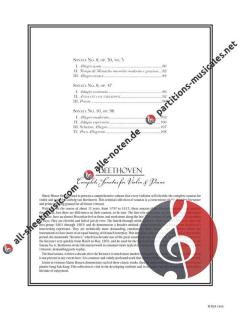 Complete Sonatas For Violin And Piano von Ludwig van Beethoven im Alle Noten Shop kaufen