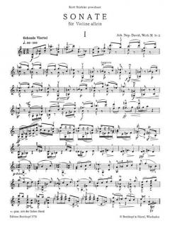 Sonate Wk 31/2 von Johann Nepomuk David 