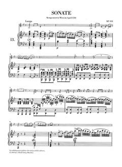 Werke für Klavier und Violine von Wolfgang Amadeus Mozart im Alle Noten Shop kaufen