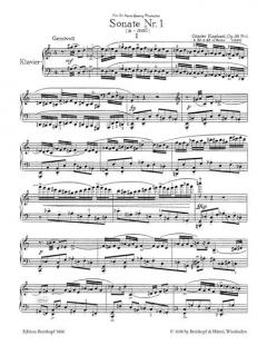 Sonate Nr. 1 a-moll op. 38/1 von Günter Raphael 