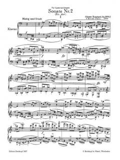 Sonate Nr. 2 Es-dur op. 38/2 von Günter Raphael 