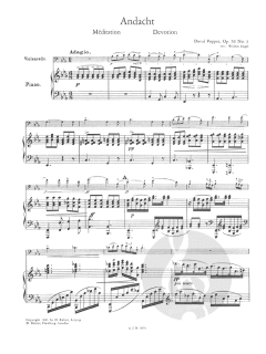 Andacht op. 50/3 von David Popper 