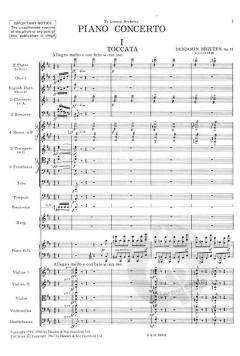 Klavierkonzert op. 13 von Benjamin Britten für Klavier und Orchester im Alle Noten Shop kaufen