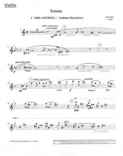 Sonata op. 7 von Fazil Say 