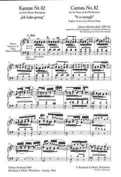Ich habe genug (genung) von Johann Sebastian Bach 