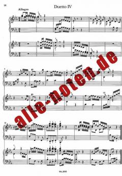 4 kleine Duette von Grete Zahn für zwei Tasteninstrumente Wq 115 (H. 610-613) im Alle Noten Shop kaufen