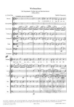Weihnachten=Singpartitur (Engelbert Humperdinck) 