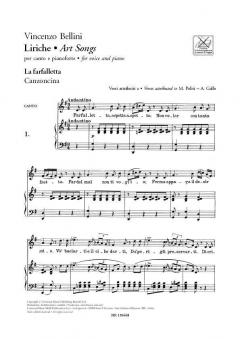 Liriche (Art Songs) + 2 CD von Vincenco Bellini 