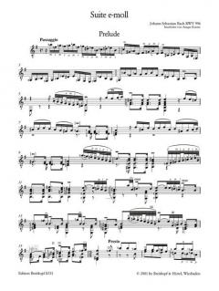 Suite in e-Moll BWV 996 von J.S. Bach 