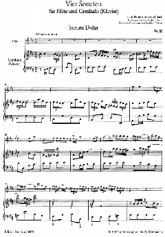 4 Sonaten Heft 2 von Carl Philipp Emanuel Bach 