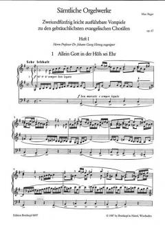 Sämtliche Orgelwerke in 7 Bänden Band 7 von Max Reger im Alle Noten Shop kaufen