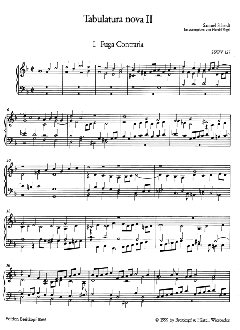 Tabulatura Nova Teil 2 von Samuel Scheidt 