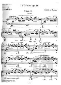 12 Etüden op. 10 von Frédéric Chopin 