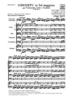Concerto G-Dur F 3/12 T 231 RV 413 von Antonio Vivaldi 