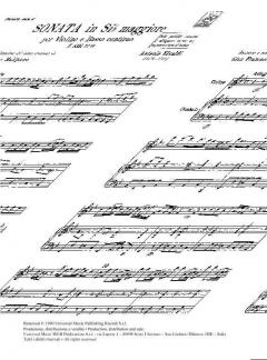 Sonate B-Dur F 13/16 T 374 RV 34 von Antonio Vivaldi 