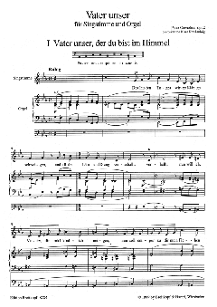 Vater unser op. 2 von Peter Cornelius 